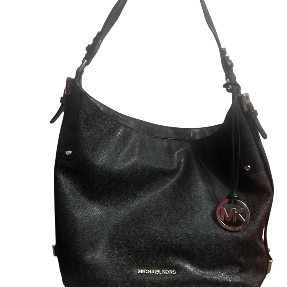 Michael Kors Bedford Large Belted Leather Shoulder Bag.